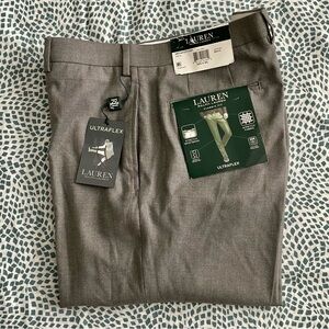 NWT Men’s Lauren Ralph Lauren Light Grey Stretch Ultraflex Dress Pants 36” x 30”